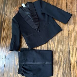 Black Tuxedo Jacket and Pants boys Set